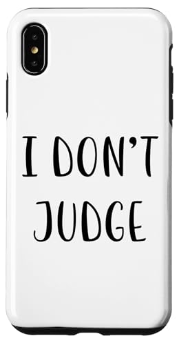 I don't judge Funny Idea White Lie Party Hülle für iPhone XS Max I don't judge Funny Idea White Lie Party Hülle für iPhone XS Max von YO!