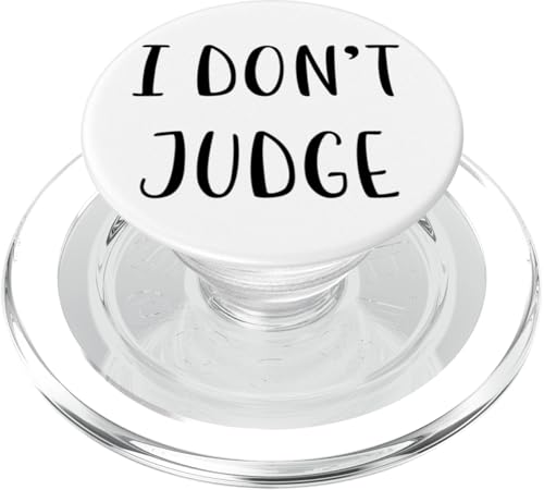 I don't judge Funny Idea White Lie Party PopSockets PopGrip für MagSafe I don't judge Funny Idea White Lie Party PopSockets PopGrip für MagSafe von YO!