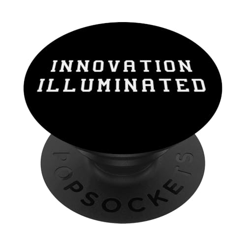Innovation, beleuchtet, lustiges Science-Tech-Statement PopSockets Klebender PopGrip von YO!