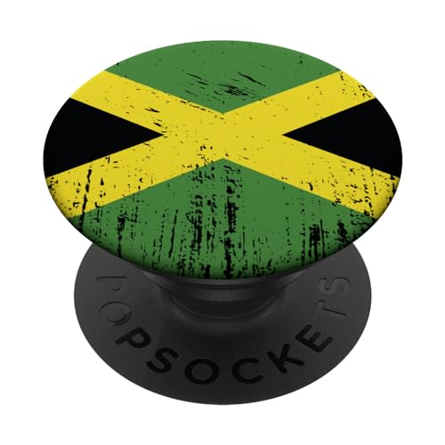 Jamaika Fahne Jamaikanische Flagge Geschenk Fußball-Fan PopSockets mit austauschbarem PopGrip von YO!