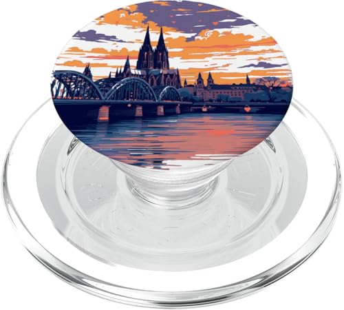 Köln Domblick Deutschland City Travel Souvenir PopSockets PopGrip für MagSafe von YO!