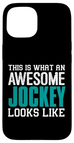 So sieht ein cooler Jockey aus Lustiges Geschenk Reiter-in Hülle für iPhone 15 So sieht ein cooler Jockey aus Lustiges Geschenk Reiter-in Hülle für iPhone 15 von YO!