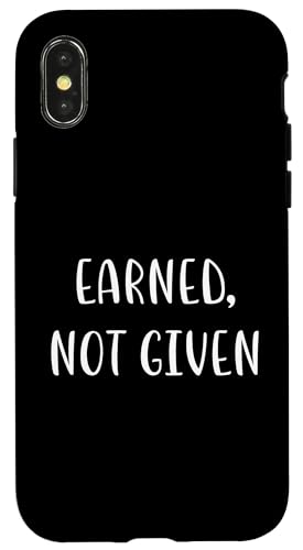 Verdient Nicht gegeben Lustiges Fitness-Statement Fitness-Humor Hülle für iPhone X/XS Verdient Nicht gegeben Lustiges Fitness-Statement Fitness-Humor Hülle für iPhone X/XS von YO!