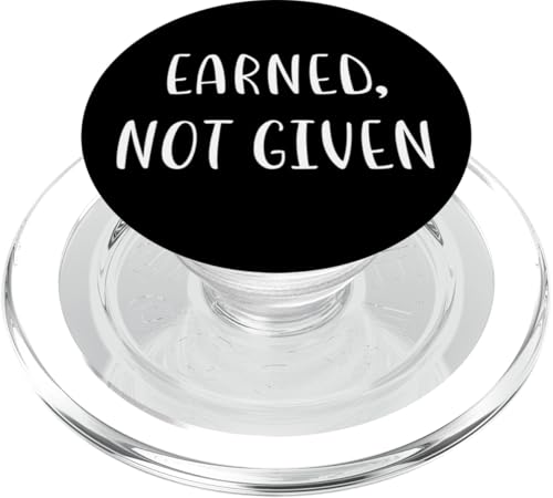 Verdient Nicht gegeben Lustiges Fitness-Statement Fitness-Humor PopSockets PopGrip für MagSafe Verdient Nicht gegeben Lustiges Fitness-Statement Fitness-Humor PopSockets PopGrip für MagSafe von YO!
