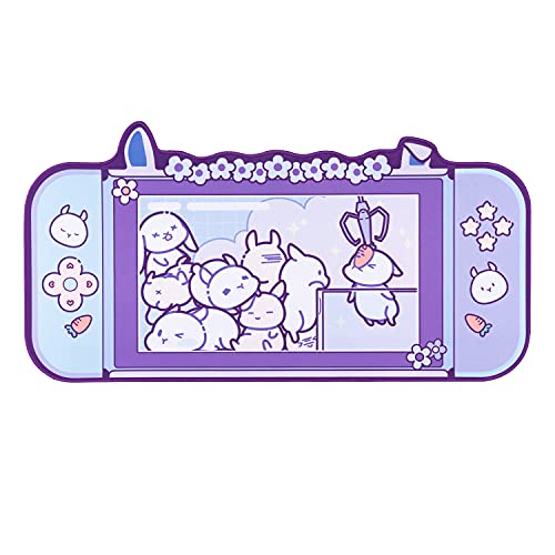 U Core Süßer Hase Gaming Mauspad - 800 x 440 mm Große rutschfeste Gummiunterlage-Schreibtischunterlage-Leicht zu Reinigende Laptop-Schreibtischunterlage für Gaming, Schreiben oder Home-Office-Arbeit U Core Süßer Hase Gaming Mauspad - 800 x 440 mm Große rutschfeste Gummiunterlage-Schreibtischunterlage-Leicht zu Reinigende Laptop-Schreibtischunterlage für Gaming, Schreiben oder Home-Office-Arbeit von YOCORE