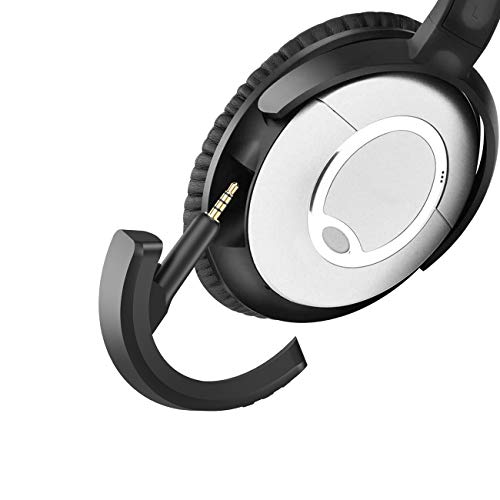 YOCOWOCO Drahtloser Bluetooth 5.0 Adapter für Bose QuietComfort QC15 und QC2 Kopfhörer, aptX/MIC/Lautstärkeregelung,schwarz von YOCOWOCO