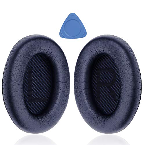 YOCOWOCO Ohrpolster für Bose Quiet Comfort 35 (QC35) und Quietcomfort 35 II (QC35 II) Ersatz Ohrpolster Mit weichem Protein Leder, Ohrpolster Ohrkissen für Bose QC 35/35II Kopfhörer von YOCOWOCO