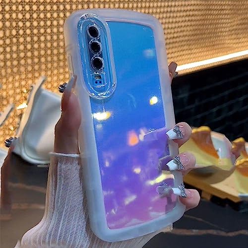 Airbag Bumper Transparente Hülle für Huawei P30 P40 Lite P50 Pro 5g 4g, stoßfeste weiche Silikonhülle, klar, für P40 Lite 5G von YOGISU