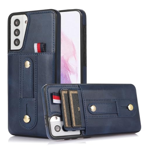 YOGISU Leder-Handyhülle für Samsung Galaxy S23 S22 S21 S20 FE S10 Plus Ultra, Brieftasche, Kartenfächer, magnetische Stoßabdeckung, blau, für Galaxy S21 Plus YOGISU Leder-Handyhülle für Samsung Galaxy S23 S22 S21 S20 FE S10 Plus Ultra, Brieftasche, Kartenfächer, magnetische Stoßabdeckung, blau, für Galaxy S21 Plus von YOGISU