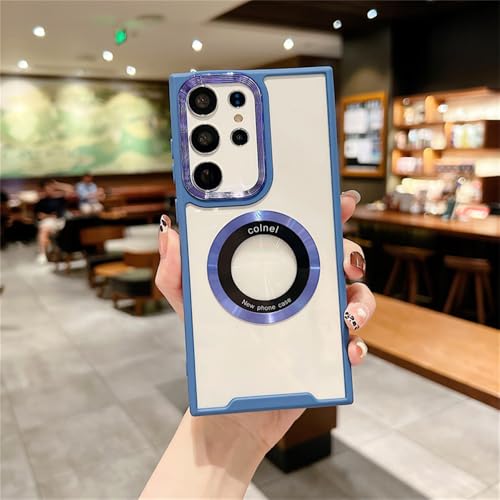 Stoßfeste magnetische Hülle für Samsung Galaxy S23 S22 Plus Ultra A14 A34 A54 A33 A53 A32 A52 5G Show Cover, Marineblau, für Samsung A34 5G Stoßfeste magnetische Hülle für Samsung Galaxy S23 S22 Plus Ultra A14 A34 A54 A33 A53 A32 A52 5G Show Cover, Marineblau, für Samsung A34 5G von YOGISU