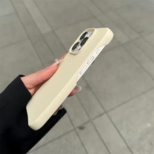 YOGISU Für iPhone 15Plus, Silikon, ultradünn, matt, TPU, luxuriöse, Fluoreszierende, stoßfeste Hülle (für iPhone 15Plus/Weiß) von YOGISU