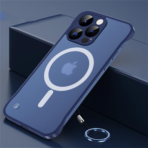 YOGISU Ultradünne magnetische rahmenlose transparente Telefonhülle für iPhone 15 11 12 13 14 Pro Max, weiche Schutzhülle für die Rückseite, blau, für iPhone 12Pro YOGISU Ultradünne magnetische rahmenlose transparente Telefonhülle für iPhone 15 11 12 13 14 Pro Max, weiche Schutzhülle für die Rückseite, blau, für iPhone 12Pro von YOGISU