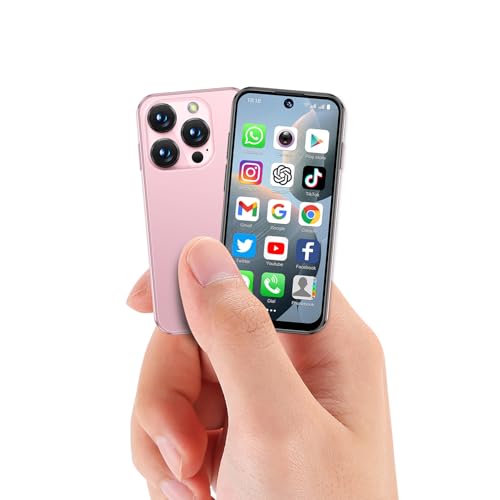 YOHOPE Mini Smartphone, 3,88 Zoll HD Bildschirm, Dual SIM Dual Standby, Face ID Gesichtserkennung, geeignet für Kinder und Studenten als Backup-Telefon, ohne Sperre (Rosa-3G) von YOHOPE
