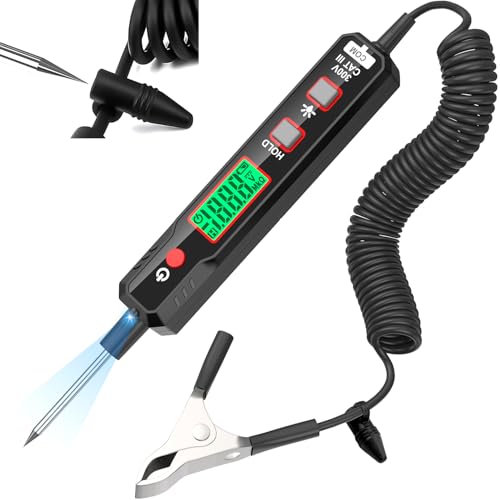 YOJOCK Spannungsprüfer kfz Smart Circuit Tester, 0,8V-100V DC Digital Prüflampe kfz, Automotive Kontinuität Test Elektrische Tester Auto Sicherung Tester mit Taschenlampe für Autobatterie YOJOCK Spannungsprüfer kfz Smart Circuit Tester, 0,8V-100V DC Digital Prüflampe kfz, Automotive Kontinuität Test Elektrische Tester Auto Sicherung Tester mit Taschenlampe für Autobatterie von YOJOCK