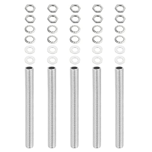 YOKIVE 35 Stück Lampenrohre Kits 1/8IP Gewinde 3.9" Länge Sechskant Befestigung Sortiment mit Sicherung Mutter Unterlegscheiben für Deckenleuchten DIY Projekte YOKIVE 35 Stück Lampenrohre Kits 1/8IP Gewinde 3.9" Länge Sechskant Befestigung Sortiment mit Sicherung Mutter Unterlegscheiben für Deckenleuchten DIY Projekte von YOKIVE
