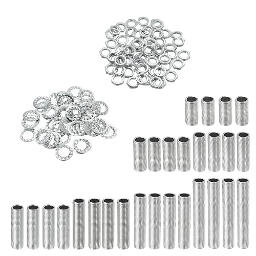 YOKIVE 84 Stück Lampenrohre Kits M10 Schrauben Gewinde Sechskant Befestigung Sortiment mit Sicherung Mutter Zahnscheiben für Deckenleuchten DIY Projekte YOKIVE 84 Stück Lampenrohre Kits M10 Schrauben Gewinde Sechskant Befestigung Sortiment mit Sicherung Mutter Zahnscheiben für Deckenleuchten DIY Projekte von YOKIVE