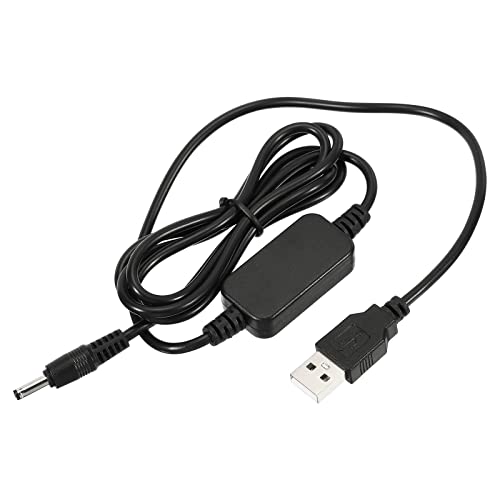 YOKIVE DC 5V bis DC 12V USB Höhe Spannung Konverter Strom Kabel mit DC Jack 3.5mm x 1.35mm Perfekt für Router Kamera Autofahr Rekorder (Schwarz 9W 2A) von YOKIVE