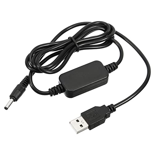 YOKIVE DC 5V bis DC 9V USB Höhe Spannung Konverter Strom Kabel mit DC Jack 3.5mm x 1.35mm Perfekt für Router Kamera Autofahr Rekorder (Schwarz 12W 2A) von YOKIVE