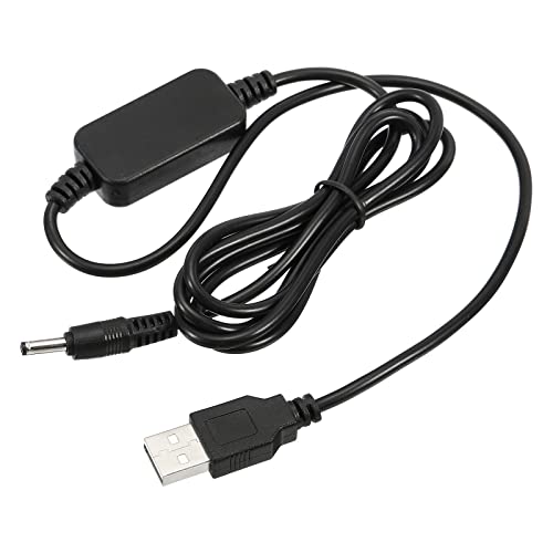 YOKIVE DC 5V bis DC 9V USB Höhe Spannung Konverter Strom Kabel mit DC Jack 3.5mm x 1.35mm Perfekt für Router Kamera Autofahr Rekorder (Schwarz 9W 2A) von YOKIVE