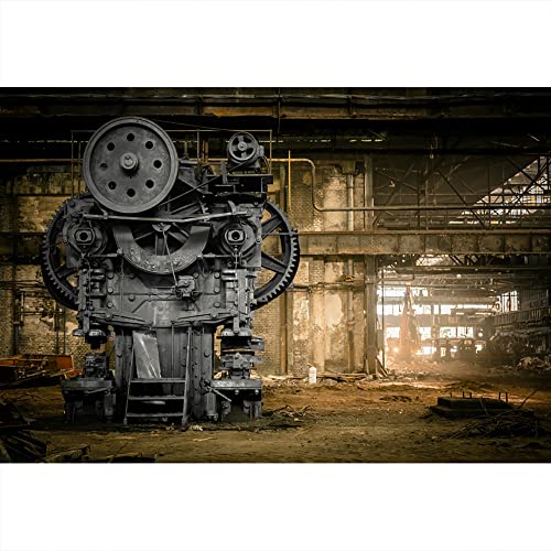 YongFoto 1,5x1m Vinyl Foto Hintergrund Schäbige ruinierte alte Fabrik Grunge Metall Maschineninnenraum Fotografie Hintergrund für Fotoshooting Portraitfotos Party Kinder Hochzeit Fotostudio Requisiten YongFoto 1,5x1m Vinyl Foto Hintergrund Schäbige ruinierte alte Fabrik Grunge Metall Maschineninnenraum Fotografie Hintergrund für Fotoshooting Portraitfotos Party Kinder Hochzeit Fotostudio Requisiten von YONGFOTO