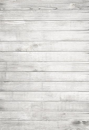 YongFoto 1,5x2,2m Vinyl Foto Hintergrund Holzboden Weißes Hölzernes Hellgraues Rustikales Hölzernes Holz Brett Fotografie Hintergrund für Photo Booth Baby Party Banner Kinder Fotostudio Requisiten von YONGFOTO