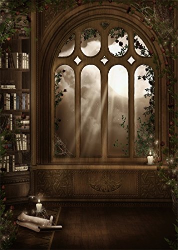 YongFoto 1,5x2,2m Vinyl Foto Hintergrund Magic Library Interior Weiße Kerze Vollmond Fenster Fotografie Hintergrund für Photo Booth Baby Party Banner Kinder Fotostudio Requisiten YongFoto 1,5x2,2m Vinyl Foto Hintergrund Magic Library Interior Weiße Kerze Vollmond Fenster Fotografie Hintergrund für Photo Booth Baby Party Banner Kinder Fotostudio Requisiten von YONGFOTO