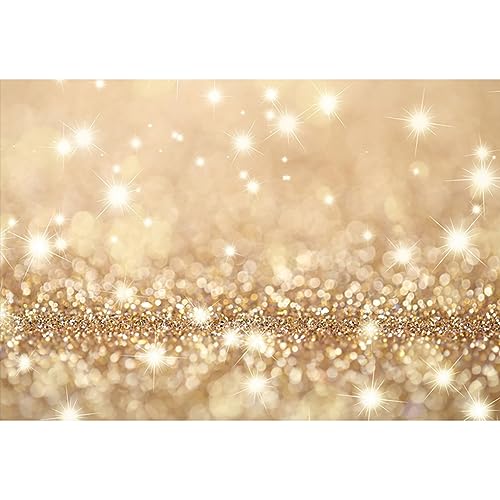 YongFoto 2,2x1,5m Foto Hintergrund Weihnachten Vinyl Bokeh Sparkle Pailletten Glänzendes Licht Glitter Fotografie Hintergrund Foto Leinwand Kinder Fotostudio 7x5ft von YONGFOTO