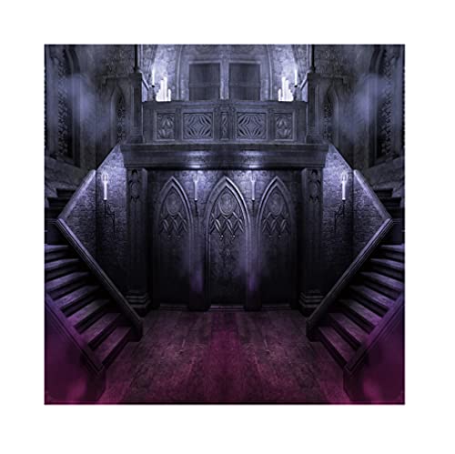 YongFoto 2x2m Happy Halloween Fotografie Hintergrund Haunted Castle Treppe Lila Nebel Scary Night Hintergrund Kind SES oder Saures Festival Party Kinderportr鋞s Foto Requisiten Vinyl YongFoto 2x2m Happy Halloween Fotografie Hintergrund Haunted Castle Treppe Lila Nebel Scary Night Hintergrund Kind SES oder Saures Festival Party Kinderportr鋞s Foto Requisiten Vinyl von YONGFOTO