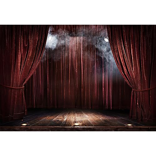 YongFoto 3x2m Vinyl Bühne Foto Hintergrund Brauner Vorhang Holzboden Rauchig Scheinwerfer Magische Theaterbühne zum Party Veranstaltung Fotografie Video Hintergrund Studio Requisiten Tapete YongFoto 3x2m Vinyl Bühne Foto Hintergrund Brauner Vorhang Holzboden Rauchig Scheinwerfer Magische Theaterbühne zum Party Veranstaltung Fotografie Video Hintergrund Studio Requisiten Tapete von YONGFOTO