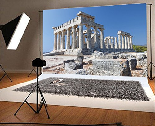 YongFoto 3x2m Vinyl Foto Hintergrund Tempel von Aphaea Athina in Griechenland Markstein Geschichtsgebäude Fotografie Hintergrund für Fotoshooting Portraitfotos Party Hochzeit Requisiten YongFoto 3x2m Vinyl Foto Hintergrund Tempel von Aphaea Athina in Griechenland Markstein Geschichtsgebäude Fotografie Hintergrund für Fotoshooting Portraitfotos Party Hochzeit Requisiten von YONGFOTO
