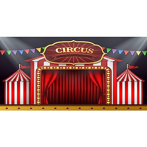 YongFoto 6x3m Vinyl Hintergrund für Fotografie ca. Zirkuszelt Banner Zirkus Babyparty Hintergrund Event Party Dekoration Hochformat Fotoshooting Studio Foto Requisiten YongFoto 6x3m Vinyl Hintergrund für Fotografie ca. Zirkuszelt Banner Zirkus Babyparty Hintergrund Event Party Dekoration Hochformat Fotoshooting Studio Foto Requisiten von YONGFOTO