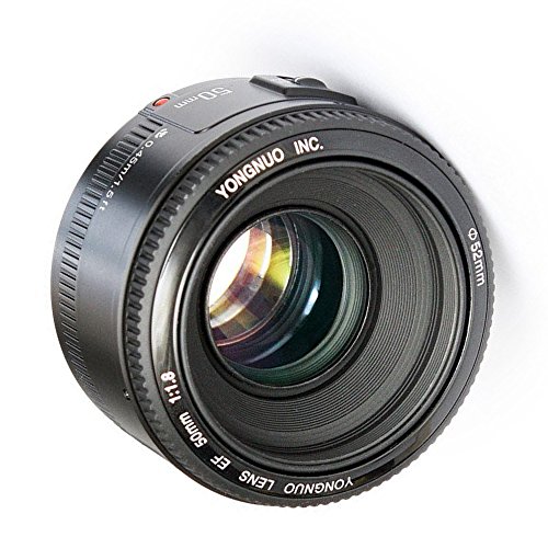 YONGNUO - 50 mm F1.8 Objektiv, große Blende, Autofokus-Objektiv für Canon EF Mount EOS Kamera etc. (5DIII / 5DII / 6D / 60D / 600D / 650D / 1000D / 1100D / 1200D / 10D / 20D / 300D / 350D). von YONGNUO
