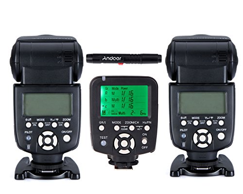 YONGNUO YN560 III Universal 2.4G Wireless Speedlite Blitzkamera (2 Stück) + YN560-TX II Manueller Blitzauslöser LCD-Sender mit Fernbedienung Kompatibel mit Canon DSLR-Kamera von YONGNUO