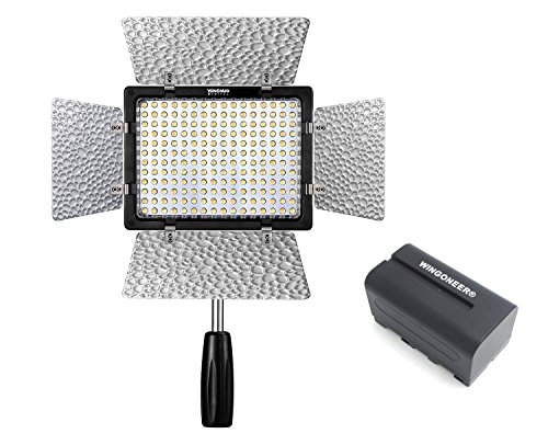 Yongnuo YN-160 III YN160 III Pro LED-Videoleuchte 5500K Farbtemperatur für Canon Nikon DSLR-Kamera DV und Camcorder mit WINGONEER NP-F750 Akku und Ladegerät Yongnuo YN-160 III YN160 III Pro LED-Videoleuchte 5500K Farbtemperatur für Canon Nikon DSLR-Kamera DV und Camcorder mit WINGONEER NP-F750 Akku und Ladegerät von YONGNUO