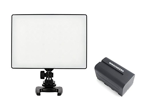 Yongnuo YN-300 Air YN300 Air Pro LED-Videoleuchte 3200K-5500K Farbtemperatur für Canon Nikon DSLR-Kamera DV und Camcorder mit WINGONEER NP-F750 Akku und Ladegerät von YONGNUO