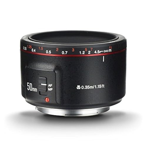 Yongnuo YN50MM F1.8 II AF/MF 0.35M F bjektiv Schwarz für Canon 5D IV 1DX I 200D II 850D 7D 6DII Yongnuo YN50MM F1.8 II AF/MF 0.35M F bjektiv Schwarz für Canon 5D IV 1DX I 200D II 850D 7D 6DII von YONGNUO