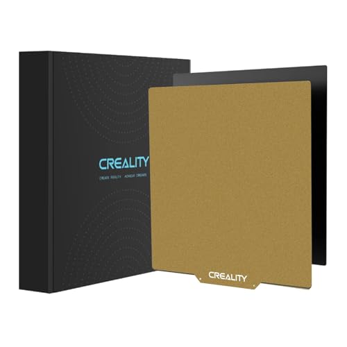 Creality Offiziell Texturiert PEI Druckplatte 235x235mm für Creality Ender 3/ Ender 3 Pro/Ender 3 V2/ Ender 3 S1/ Ender 3 Neo/Voxelab Aquila 3D Drucker, PEI Sheet Magnetisch Spring Steel von YOOPAI
