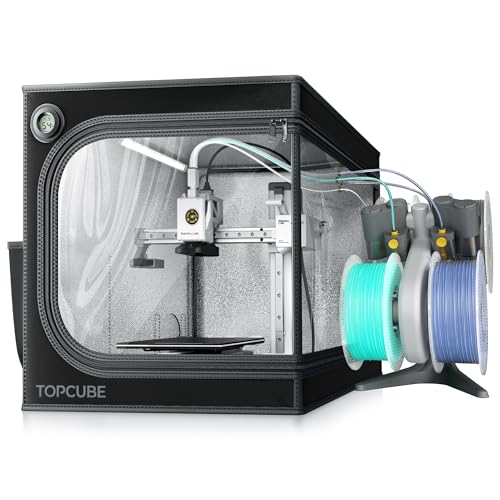 TOPCUBE 3D Drucker Gehäuse für Bambu Lab a1 Mini, 3D Drucker Abdeckung mit LED Licht, Konstante Temperatur 3D Pinter Enclosure 460x460x550 mm von YOOPAI