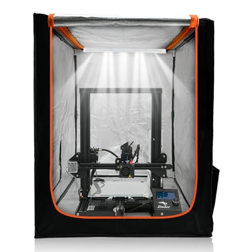 YOOPAI 3D Drucker Gehäuse Abdeckung mit Schlitz für Licht, Konstante Temperatur 3D Pinter Enclosure für Ender 5/Ender 5 Pro/5 Plus/CR-10/10S/10S PRO/10 Mini/CR-X/CR-20/20 Pro, 750*700*900 mm(Ohne LED) von YOOPAI