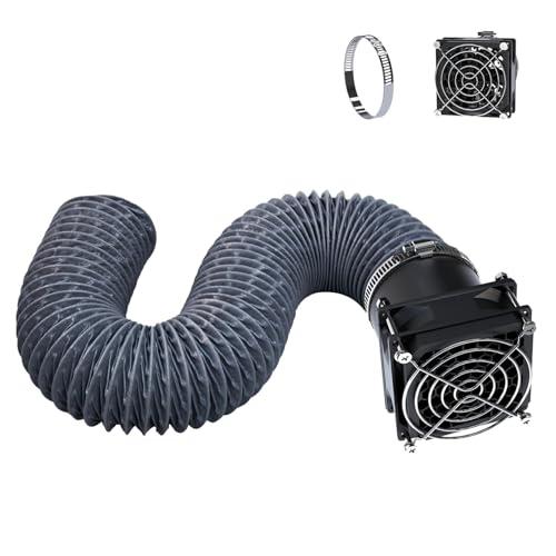 YOOPAI 3D Drucker Gehäuse Fan Fume Extraction Kit für YOOPAI 3D Drucker Abdeckung, Abluftrohr mit Low Noise Abluftventilator, effiziente Belüftung, Absaugen von Gerüchen, Rauch und Staub von YOOPAI