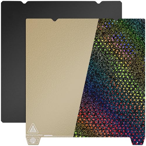 YOOPAI Doppelseitig Texturiert PEI + Glattes PEY Druckplatte 235x235mm, Regenbogenstern Druckbett für Creality Ender 3/ Ender 3 Pro/Ender 3 V2/ Ender 3 S1/ Ender 3 Neo/Voxelab Aquila 3D Drucker von YOOPAI