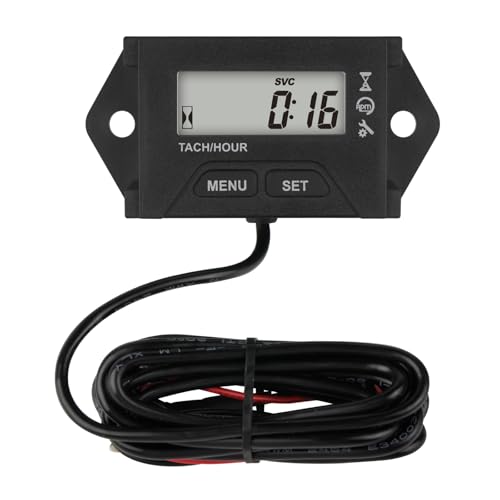 Yooreal Digital Maintenance Betriebsstundenzähler Drehzahlmesser für 2 oder 4 Takt kleiner Benzinmotor Rasentraktor Generator Kettensäge Motorrad Paramotor Außenborder Motor Yooreal Digital Maintenance Betriebsstundenzähler Drehzahlmesser für 2 oder 4 Takt kleiner Benzinmotor Rasentraktor Generator Kettensäge Motorrad Paramotor Außenborder Motor von YOOREAL