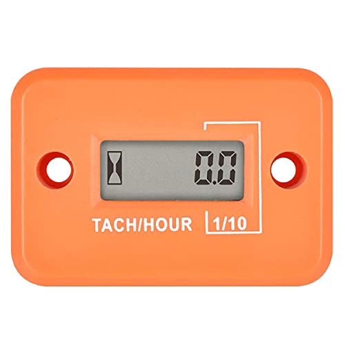 YOOREAL Digitaler Stundenzähler Tachometer, Wasserdichtes Design für Kettensäge Auto Motor Traktor Außenbordmotor Garten Generator ATV Schneefräse Dirt Bike von YOOREAL