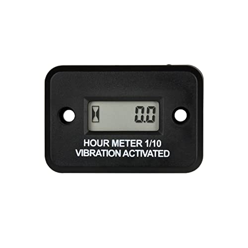 Yooreal YR-HM016 Vibrationsstundenzähler, Wartungserinnerung, für Motorausrüstung, Generatoren, Rasenmäher, Motorräder, ATVs usw. von YOOREAL