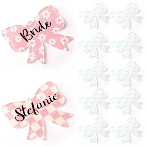 YOPPIX 10 Stück Schleifen Sublimationsrohlinge, Jumbo-Acryl-Sublimationsschleifen für individuelle Schlüsselanhänger, Cheer-Schleifen, Gepäckanhänger, Heimgeschenk, Bastelbedarf YOPPIX 10 Stück Schleifen Sublimationsrohlinge, Jumbo-Acryl-Sublimationsschleifen für individuelle Schlüsselanhänger, Cheer-Schleifen, Gepäckanhänger, Heimgeschenk, Bastelbedarf von YOPPIX