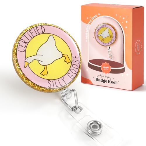 YOPPIX Silly Goose Lustige Jesus-Abzeichenspule, lustig, glitzernd, einziehbar, für Krankenschwestern, Ärzte, Sanitäter, Lehrer, medizinisches Büro, Damen YOPPIX Silly Goose Lustige Jesus-Abzeichenspule, lustig, glitzernd, einziehbar, für Krankenschwestern, Ärzte, Sanitäter, Lehrer, medizinisches Büro, Damen von YOPPIX