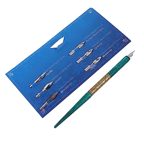 YOSADIER 1 Satz Tauchstift Aus Holz Tinte Für Zeichnung Kalligraphie Kunst Schreiben Dip-pen-zubehör Aluminiumlegierung von YOSADIER