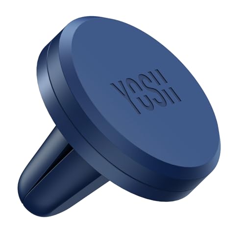 YOSH Handyhalterung Auto Magnet Lüftung, Magnetische für Lüftungsgitter, Ultra-Kompakt Handyhalter Auto mit Starken Magneten, Universal KFZ für iPhone, Samsung & andere Geräte mit Metallplatten, Blau von YOSH