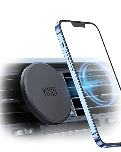 YOSH Mag-Safe Handyhalterung Auto für iPhone 15/14/13/12 Serie & Magsafe-Hüllen, handyhalter Auto Magnet lüftung, KFZ magnetische handyhalterung ohne zusätzliche Metallplatten von YOSH