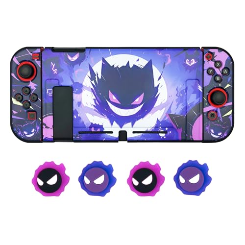 YOTOKAO Switch Daumengriffkappen und Schutzhülle für Geister - Weiche Silikon-Joystick-Abdeckung, 4 Stück, Mattierte TPU-Hülle YOTOKAO Switch Daumengriffkappen und Schutzhülle für Geister - Weiche Silikon-Joystick-Abdeckung, 4 Stück, Mattierte TPU-Hülle von YOTOKAO